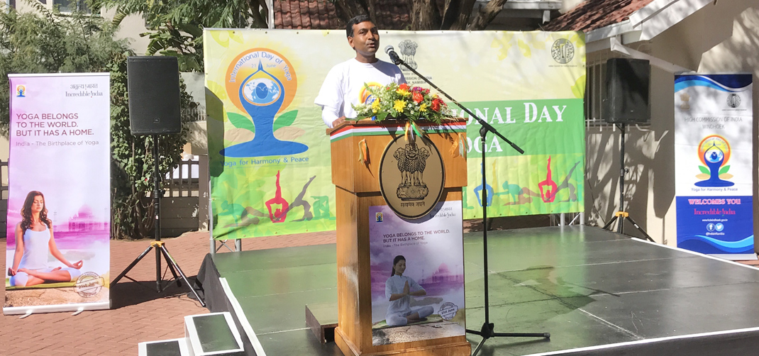 <p>6th UN International Day of Yoga in Namibia on 21st June, 2020</p>
