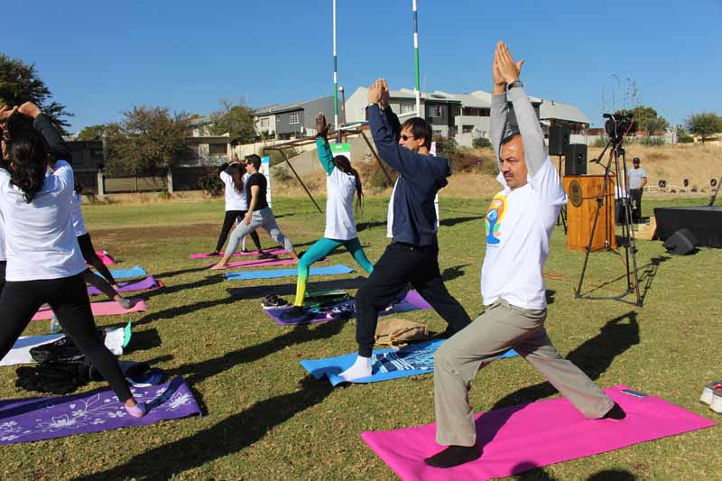 Yoga participants during the main event of International Day of Yoga on June 23 2018