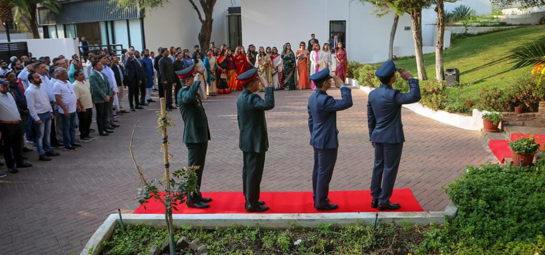 <p>77th Independence Day Celebration at the Chancery</p>
