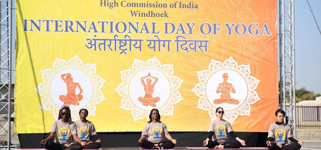 <p>8th International Day of Yoga Celebration in Windhoek   </p>
