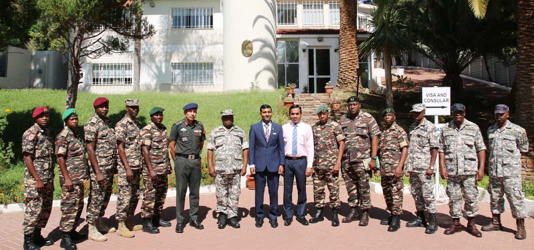 <p><em>Namibia Participates in India-Africa Field Training Exercise (IAFTX)</em></p>
