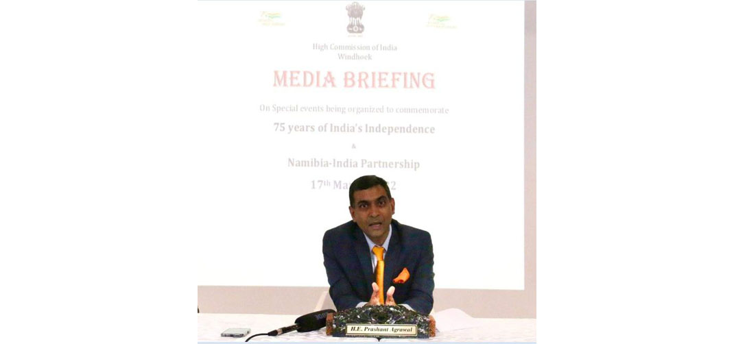 <p>Special Media Briefing on AKAM commemorations and Namibia-India partnership</p>
